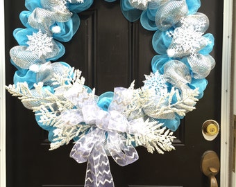 Frozen wreath | Etsy