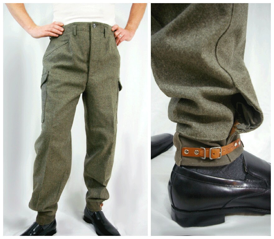 wool army pants