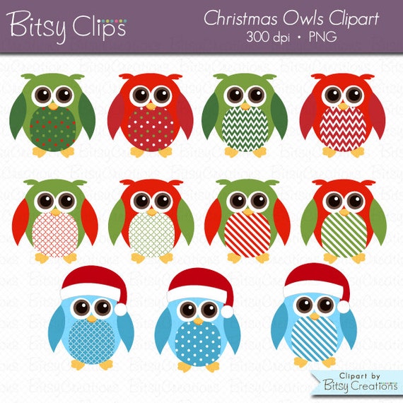 christmas owl clip art free download - photo #15