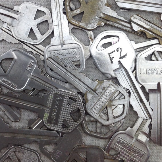 Old House Keys Destashed Keys Mixed Media Material Scrap