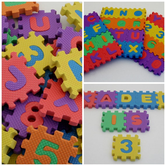  Foam Letter and Number Puzzle Mat by LegacyLearning on Etsy