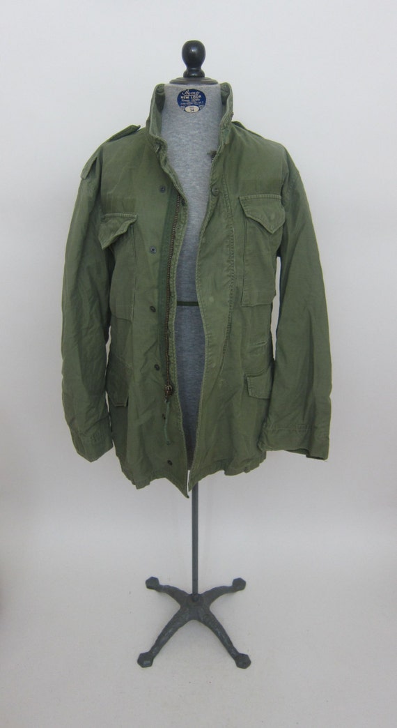 Vintage M65 army field jacket TAXI DRIVER og107 Size