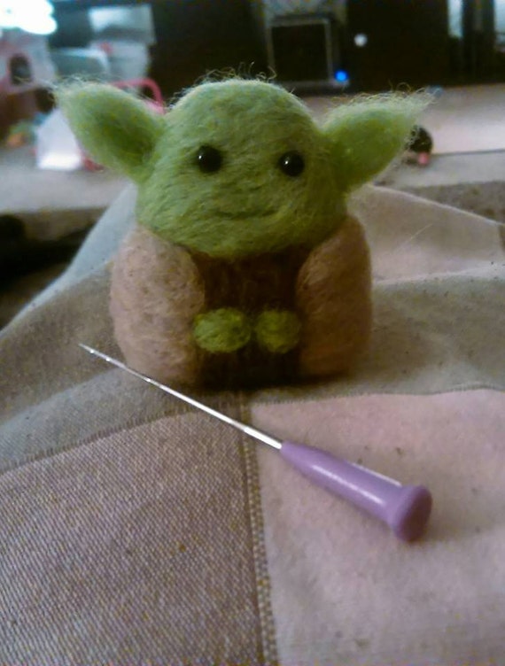 Needle Felted Yoda