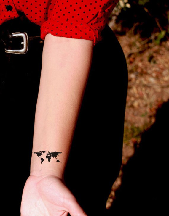 black world map temporary tattoo somaarttattoo temporary black world map temporary tattoo somaarttattoo temporary
