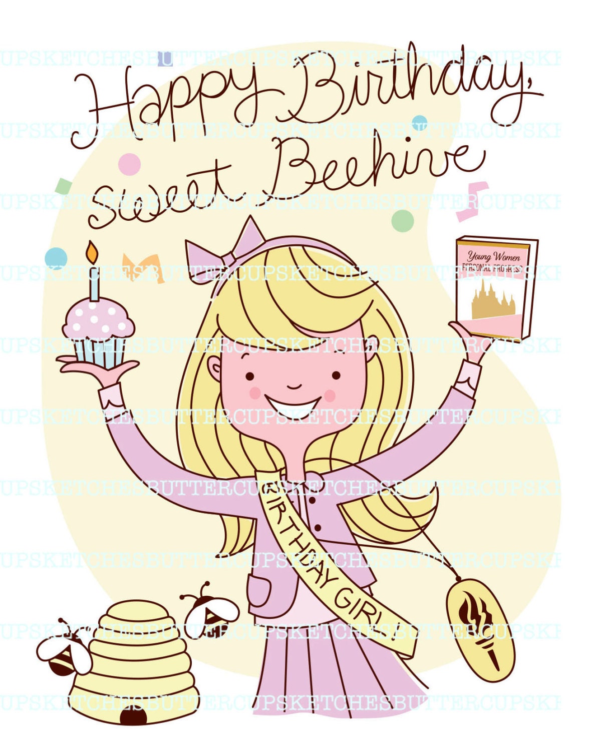 LDS Young Women Birthday Cards and Young Women Emblems