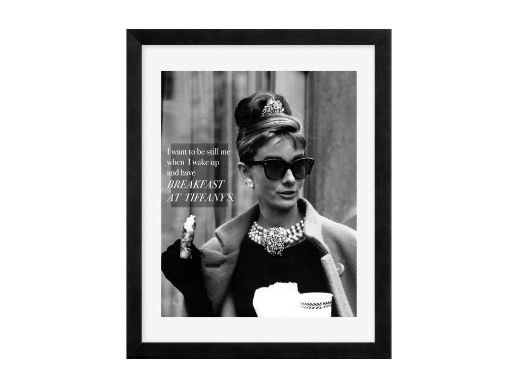 Breakfast At Tiffany S Quote Diy Instant Printable Art By