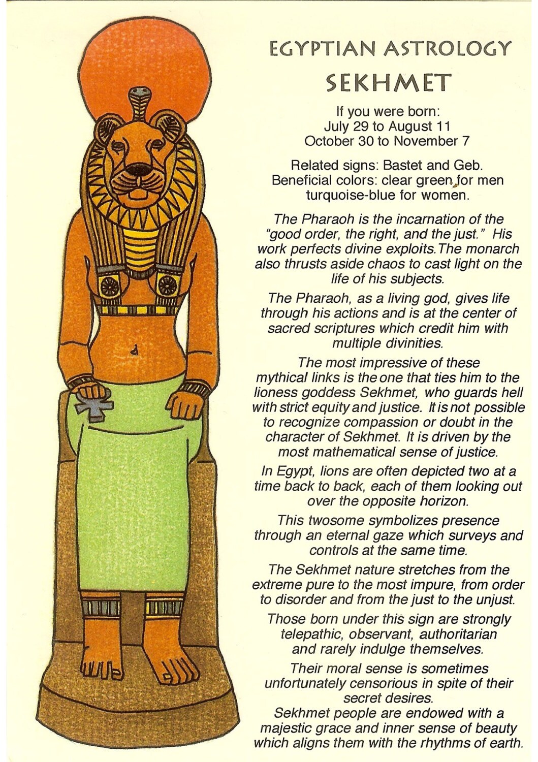 Ancient Egyptian Astrology Signs