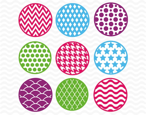 Download Patterned Circle designs SVG DXF EPS Vinyl cutting files