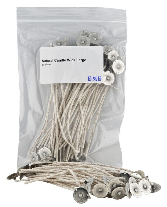 Natural Candle Wick SmallMedium or Large Sizes by BlueMonkeyBrands