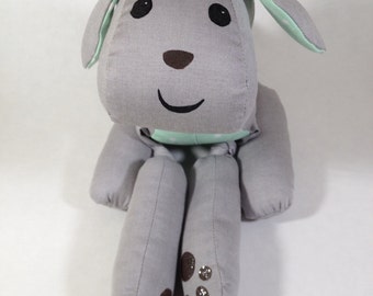 polka dot stuffed dog