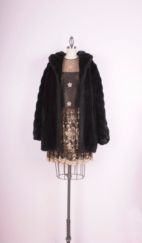 Vintage Faux Fur Coat by SilkStoneBoutique on Etsy