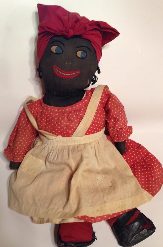 Antique Mammy Doll Black Americana Handmade by ThePokeyPoodle