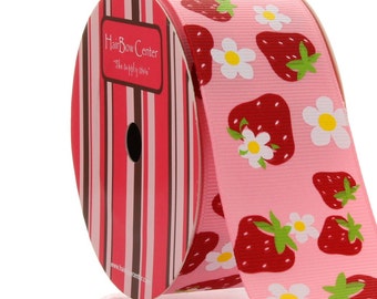 1.5" Strawberry Grosgrain Ribbon - 5yds
