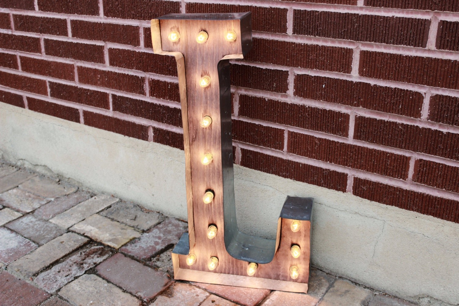 36 Lightup Letter Sign Rustic Industrial Marquee