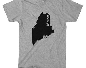 Maine Estados Unidos estado T camisa casa ciudad regalo presente América Turismo Collage vacaciones Tshirt