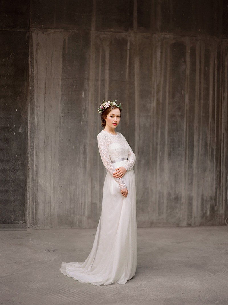 Wedding Rustic Wedding Dress fairy wedding dress etsy long sleeve lace rufina bohemian bridal gown rustic top modest corset milamira