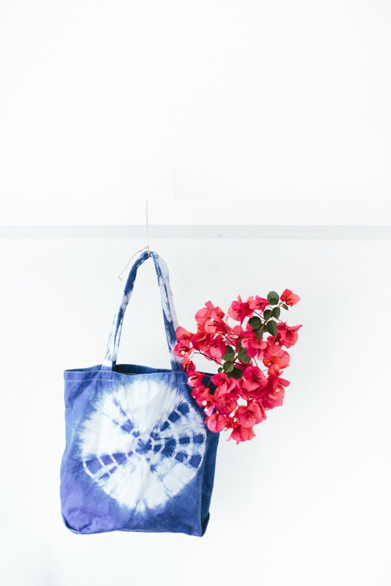 jet set travel medium shibori print logo tote bag