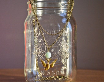 Golden Bird Necklace