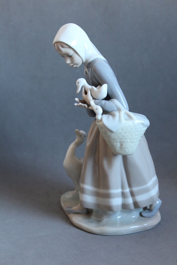 lladro shepherdess with ducks