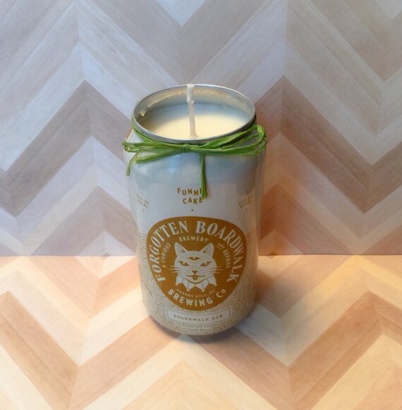 12 oz. Funnel Cake Beer CANdle, 100% Soy, Upcycled - Forgotten ...