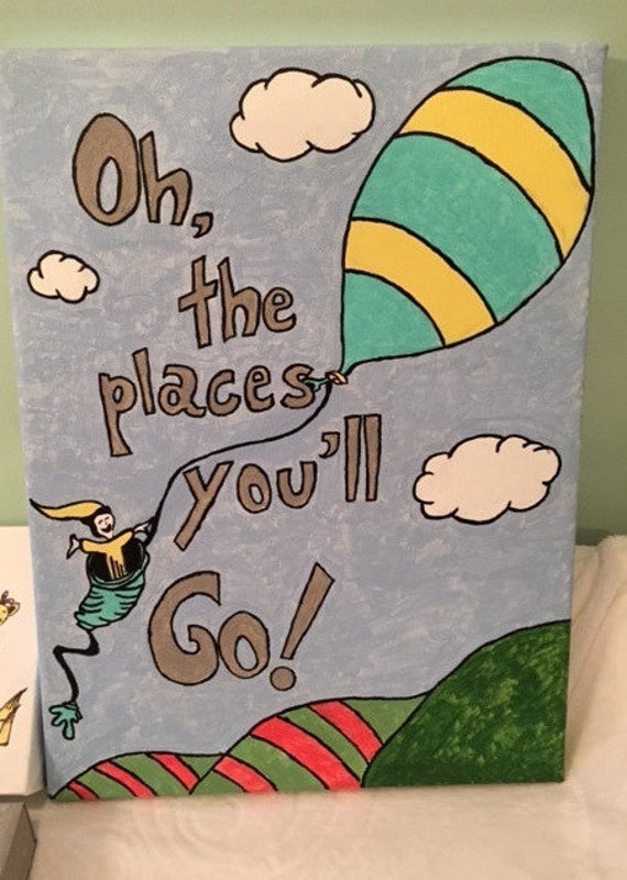 Dr Seuss Hand Painted Picture By Made4UCre8tions On Etsy