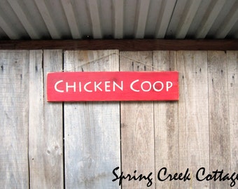 Chicken Coop, Fun Reclaimed Chicken Coop Sign, Rustic Upcycled Wood ...