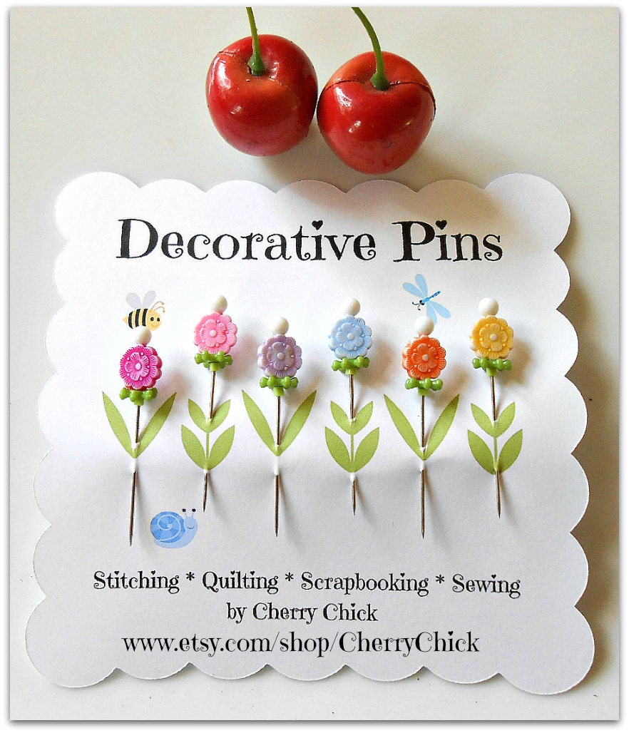 Decorative Pins Sewing Pins Fancy Pins Pin by CherryChick