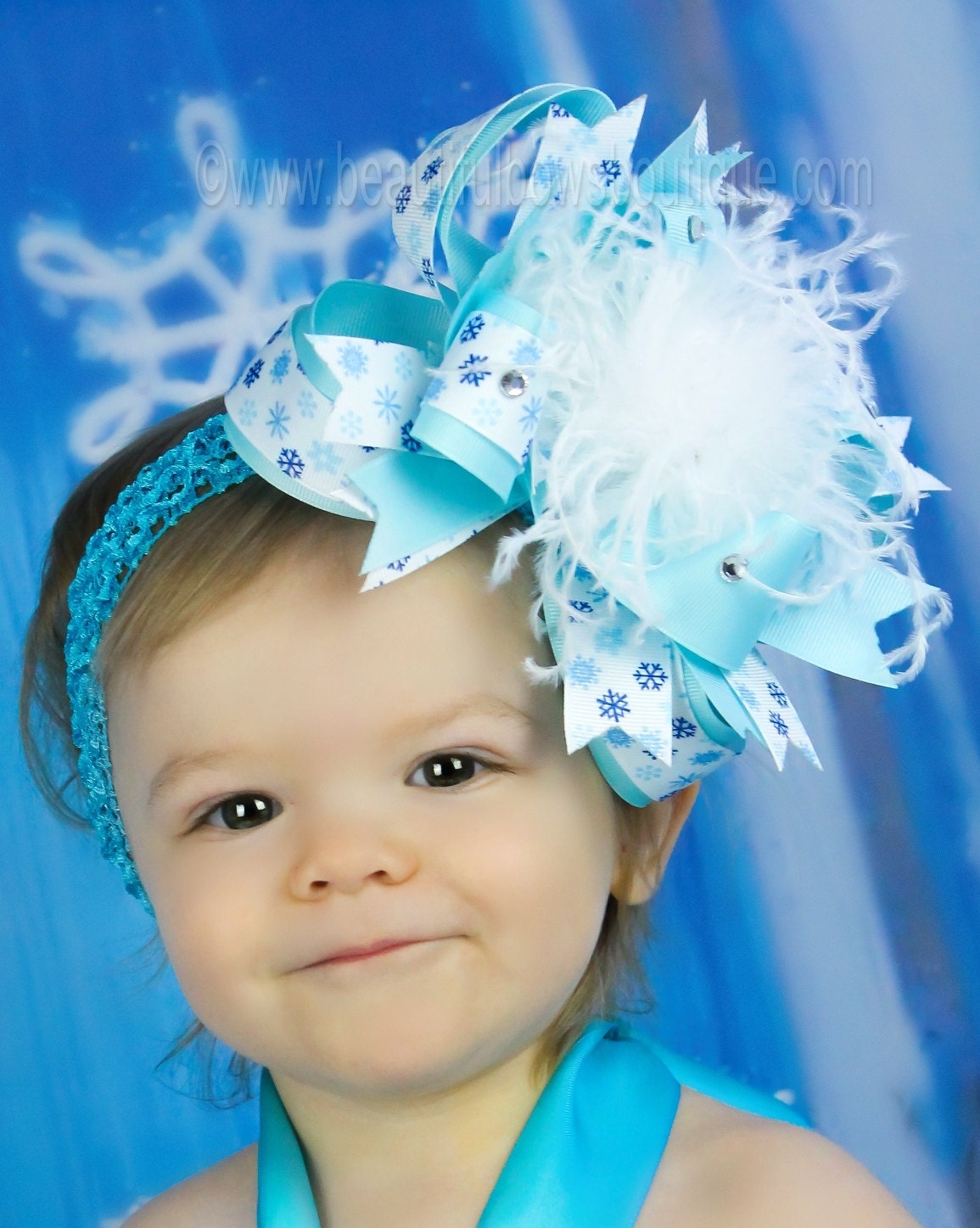 new 2pcs beautiful frozen headband hairband baby frozen baby headbandover the top hair bowsnowflake new 2pcs beautiful frozen headband hairband baby frozen baby headbandover the top hair bowsnowflake
