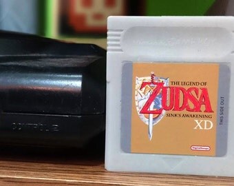 SOAP Gameboy Zelda cartridge parody with case, Energy Citrus Scented, Retro Video Game Geek Gift