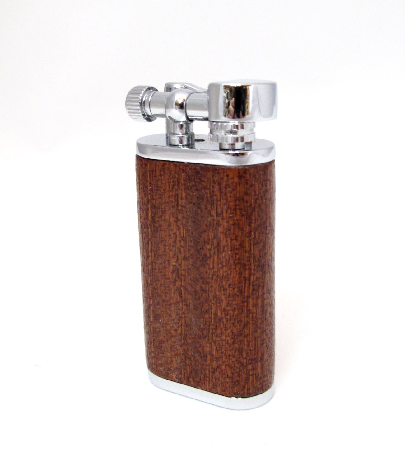Exotic Sapele Wood Antique Style Butane Lighter