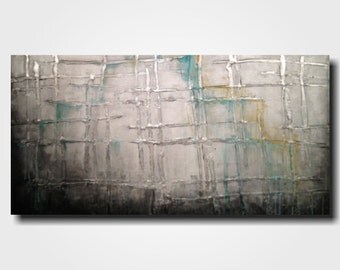 Large Abstract painting 24 X 72 Inches-by Artist by JMJARTSTUDIO