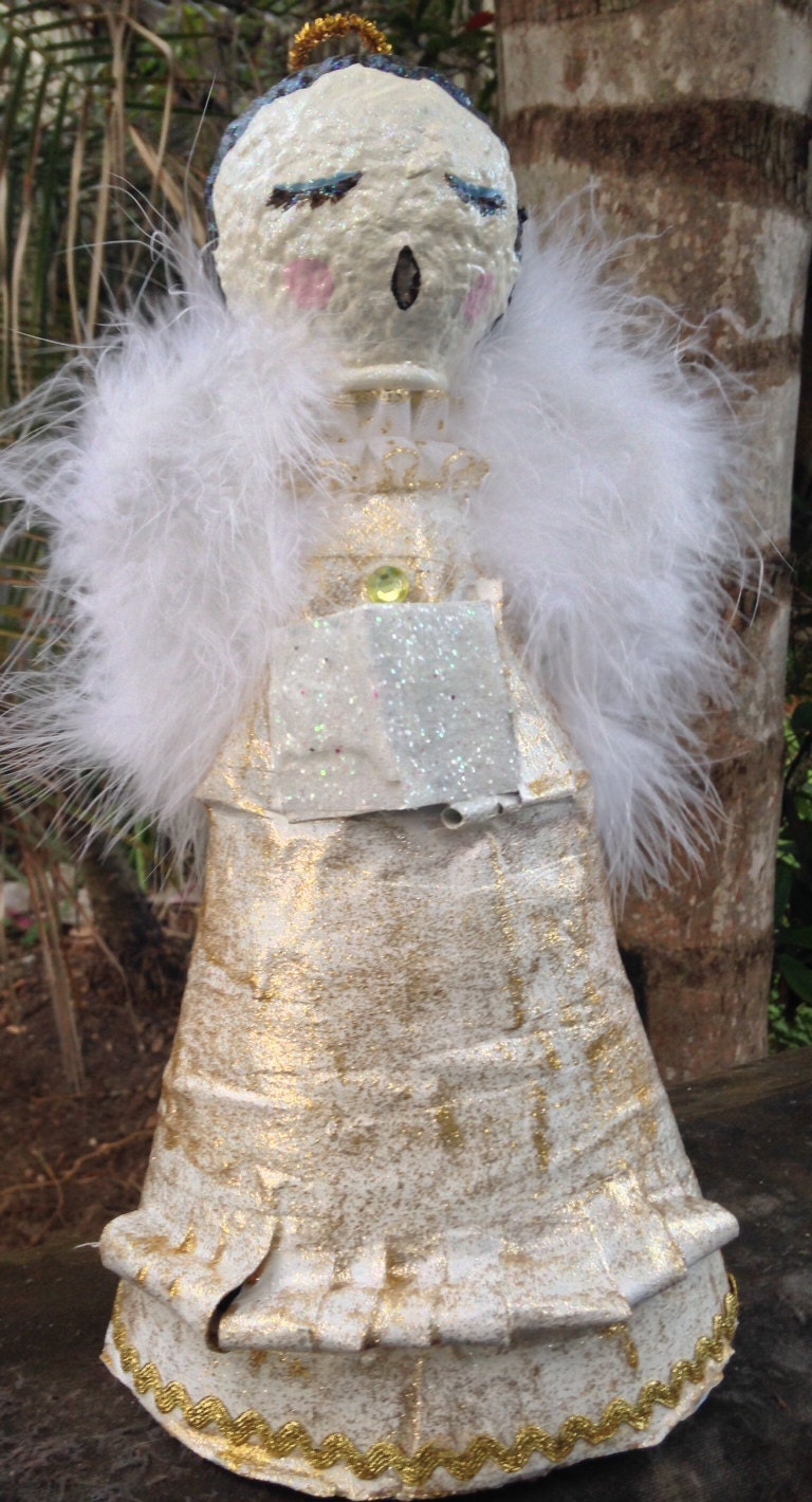 Paper Mache Angel Tree Topper