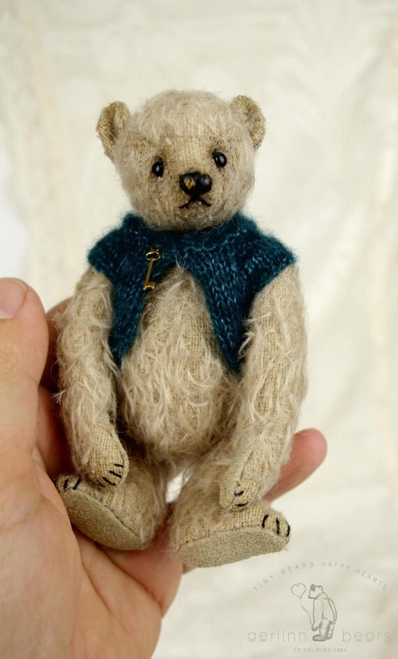 miniature mohair teddy bears