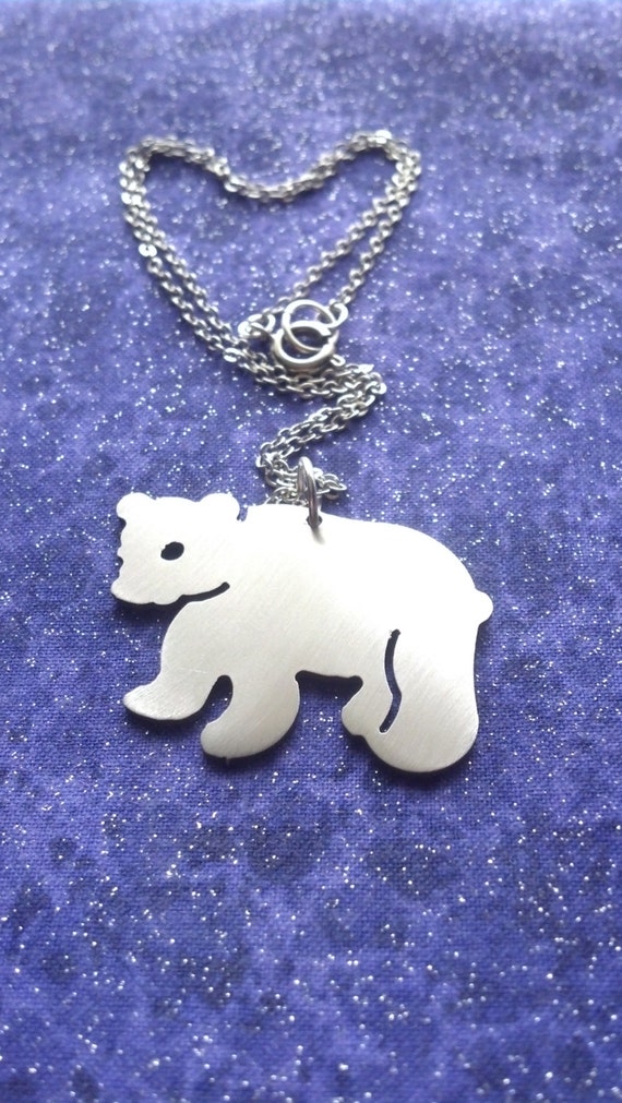 Polar Bear Charm Necklace or Pendant