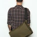 Army Green Laptop Messenger Bag, Cordura Messenger Bag with Adjustable Straps - Dundee