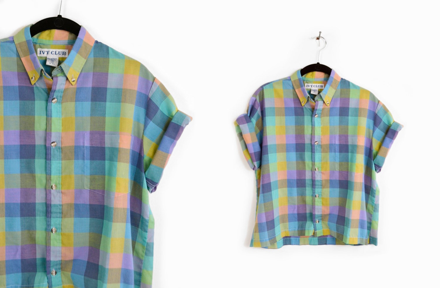 mens pastel plaid shirt