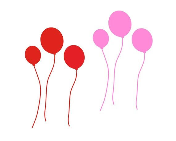 Download Balloons SVG Cutting File Commercial Use INSTANT by lfhdigital