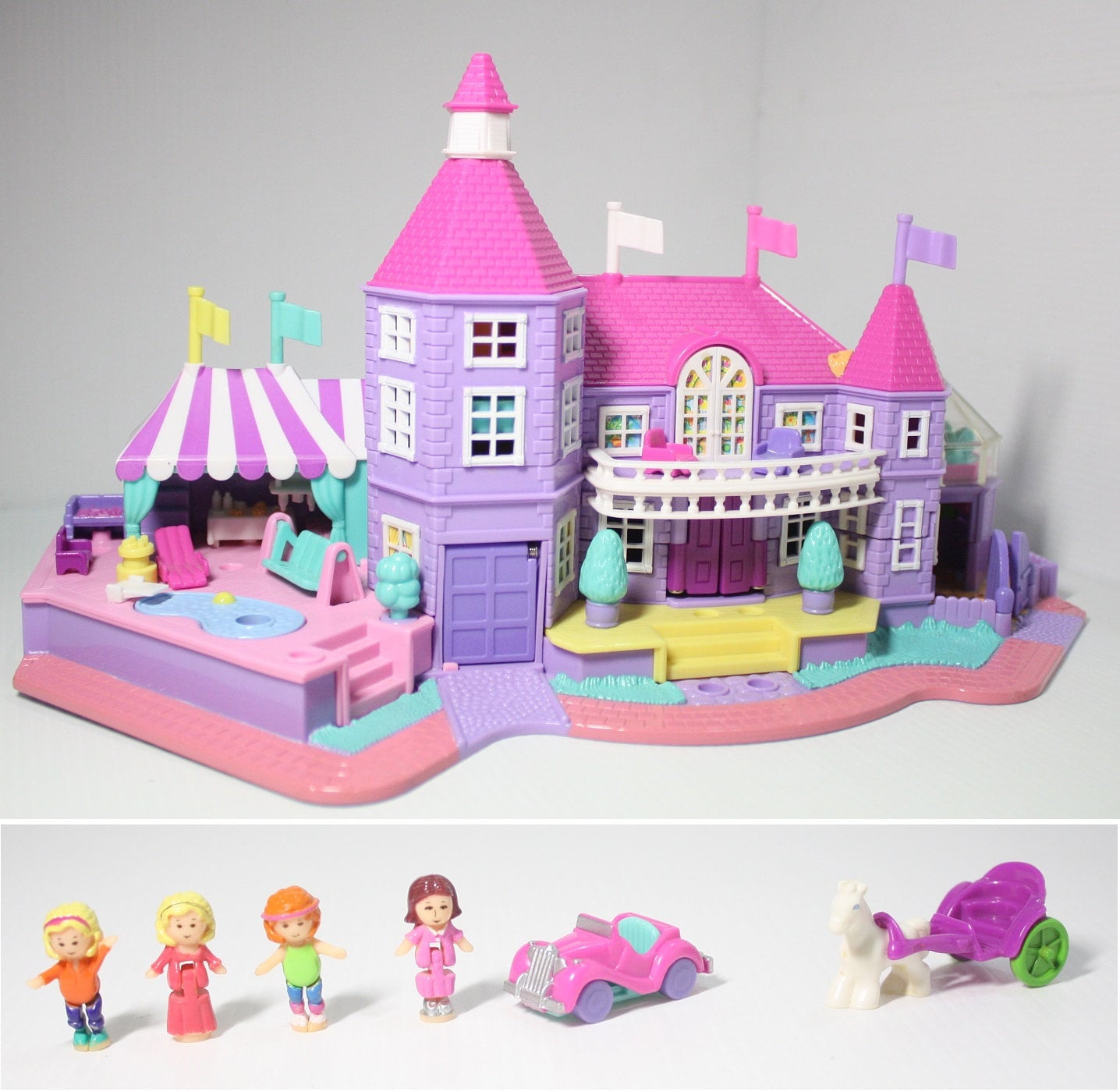 Polly Pocket Magical Mansion COMPLETE