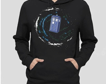 Doctor Who Clothing | Geek Clothing | Geek Hoodie | Space + Time + the Universe | Geek Sweatshirt | Geeky Gifts | Doctor Who Gift for Geeks