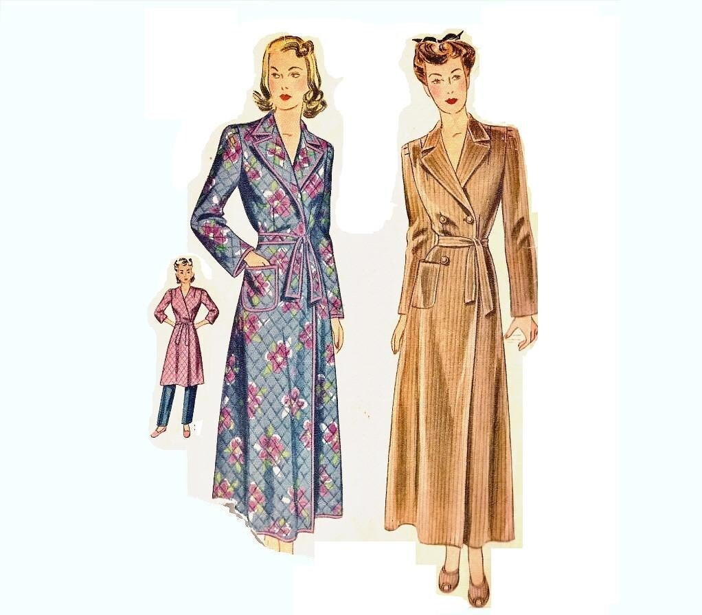 1940s bathrobe