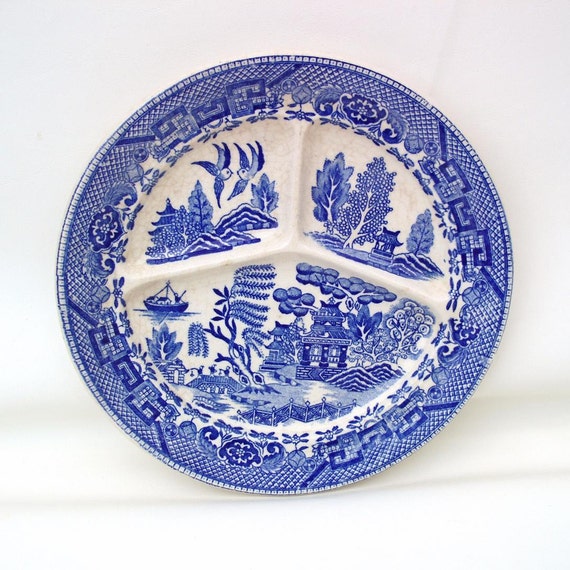 Vintage Divided Dish Occupied Japan Grill Plate by WhimzyThyme