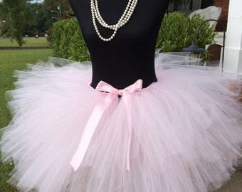 Light Pink Adult Tutu, Tutus for Adults, Mommy and Me tutu, Tutus for Cake Smashes, Light pink tutu, Maternity Tutu for waist up to 34 1/2"