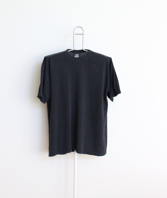 Soft Thin Black T Shirt Mens Extra Large XL by beachwolfvintage