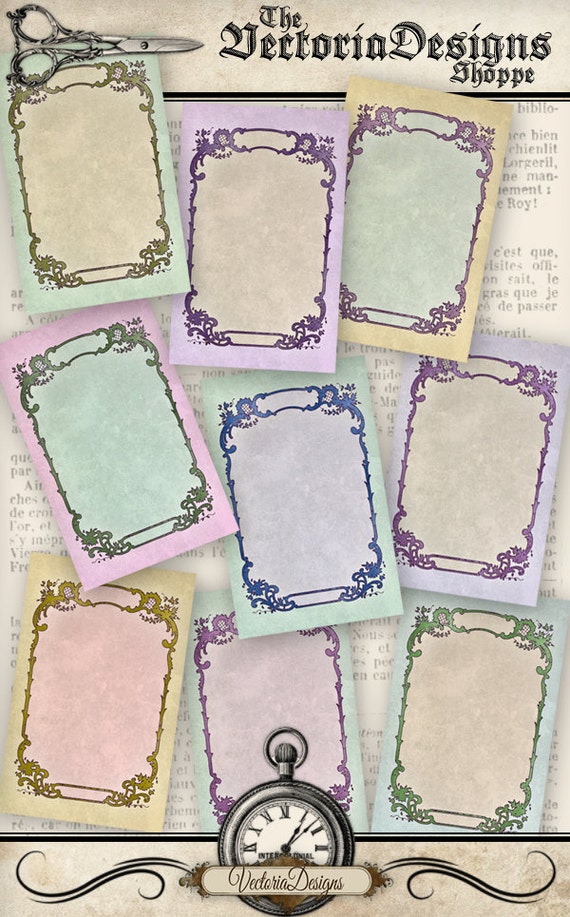 vintage blank labels printable add your own text