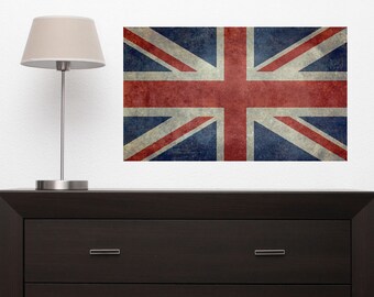 United Kingdom Union Jack Flag Wall Sticker Decal by Bruce Stanfield