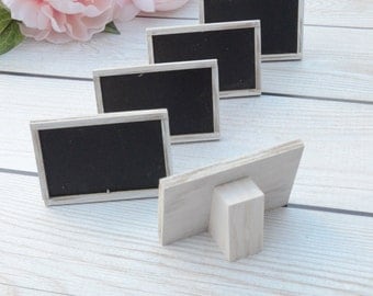 MINI Freestanding Chalkboard Signs, food signs, wedding signs, rustic weddings- custom your colors!