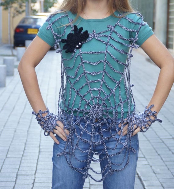 Halloween Spider Web Women's Clothing Spiderweb Tunic Vest