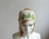 Women Summer Headband, Colorful Flower Headband, Retro Headwrap,Self Tie Headband,Reversible Headband