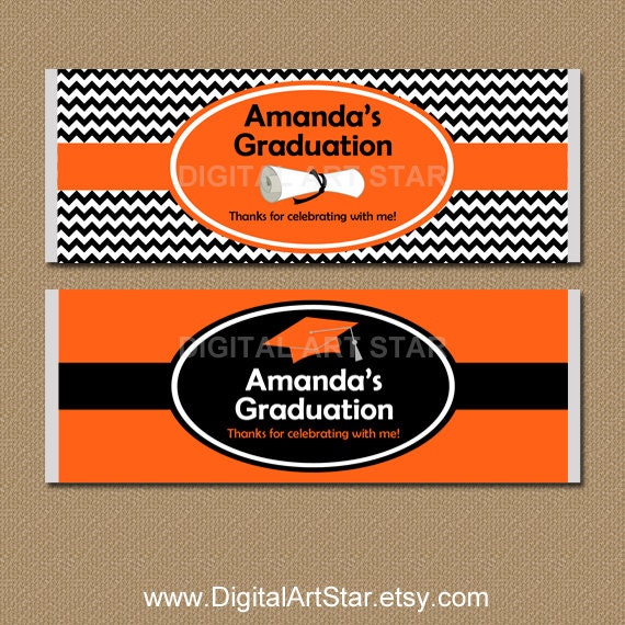 graduation candy bar wrappers printable large chocolate bar wrappers