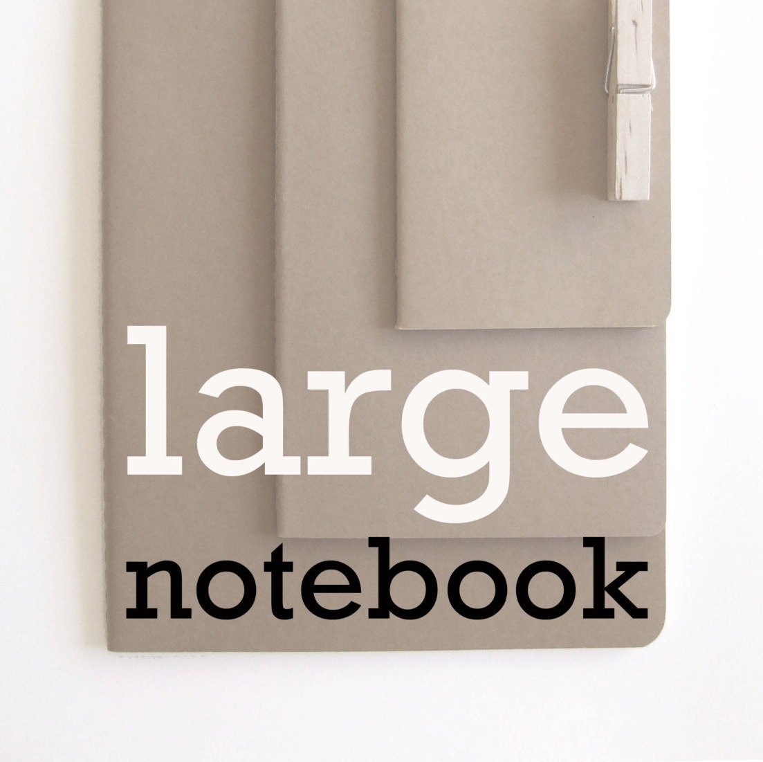 Large Size MOLESKINE® notebook. Custom made MOLESKINE® Cahier
